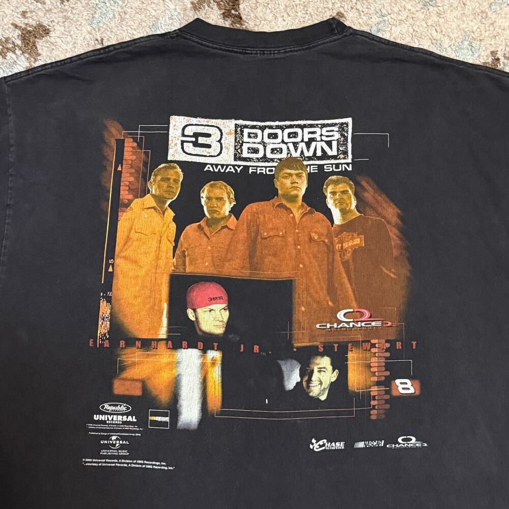 2003 3 Doors Down Away From the Sun Shirt Size XL Dale Earnhardt Jr Tony Stewart